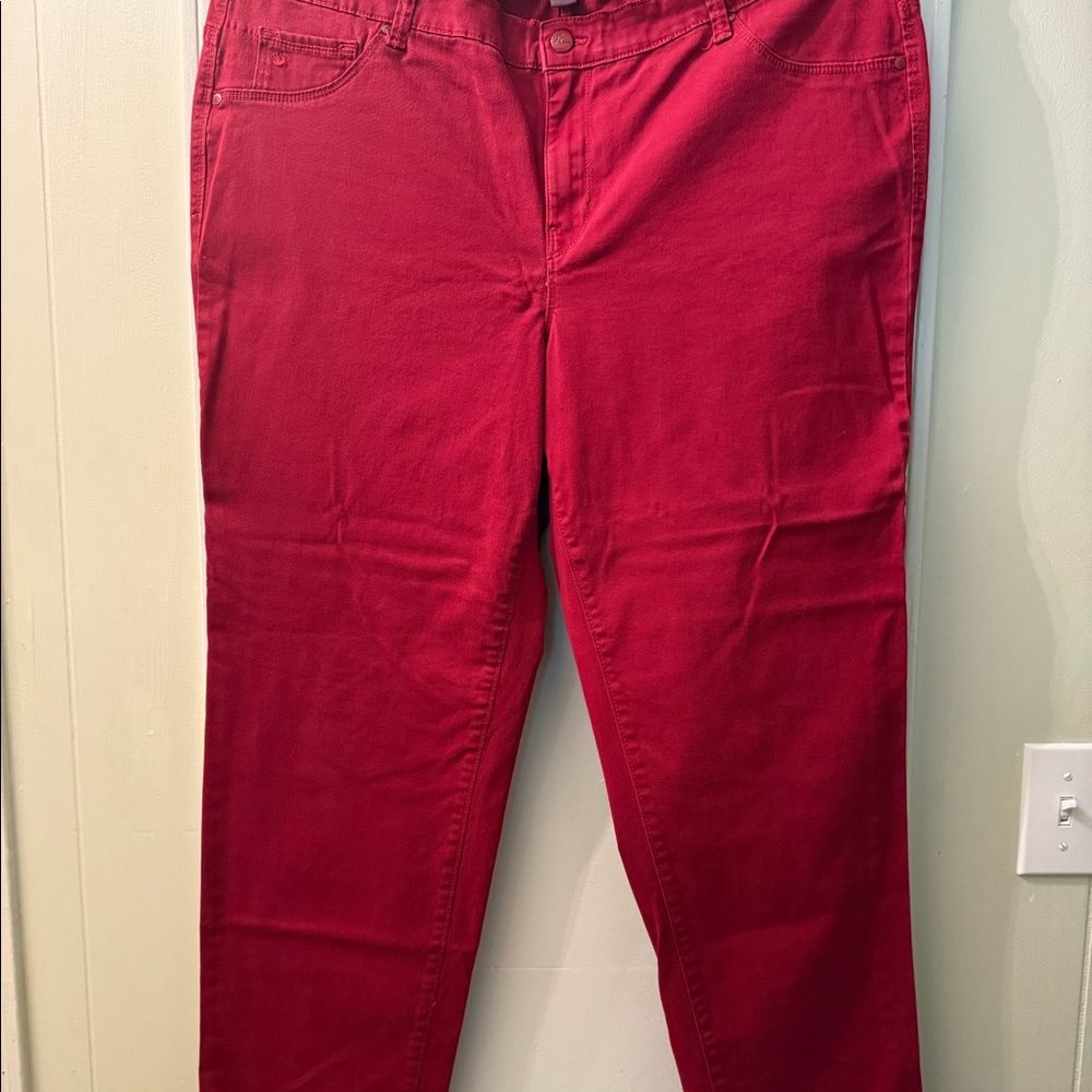 Three pair Gloria Vanderbilt 20w cotton Jean style pants - Picture 2 of 9